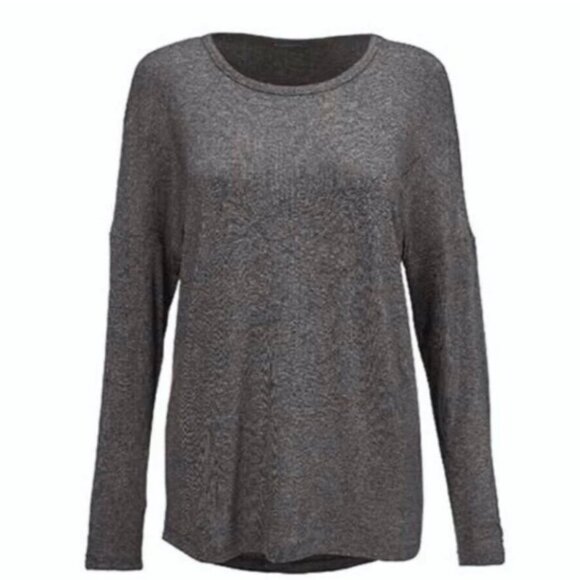 Cabi 4364 Cut Up Tee Shirt Charcoal Gray Long Sleeve Women's Tee Size Large - Picture 6 of 6